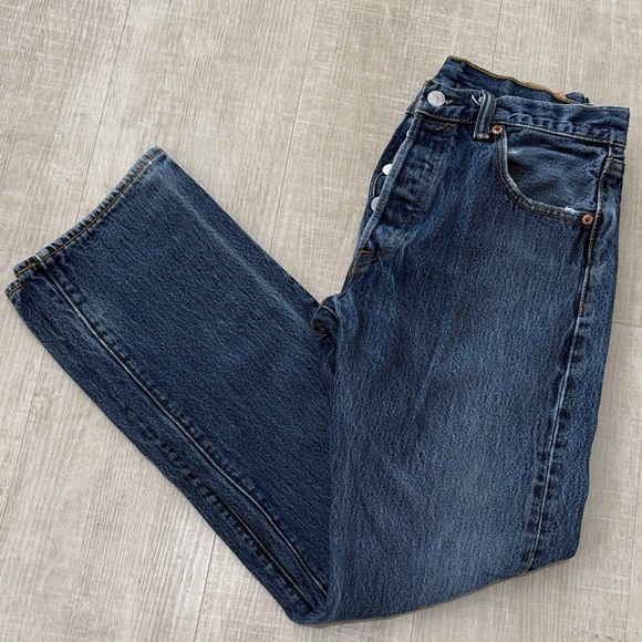Levi's Denim - Levi's 501 Original Fit Jeans w30 L30 Button Fly Vintage Classic Straight Icon